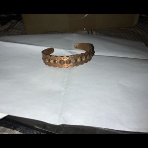 Costume Jewelry. copper cuff bracelet.